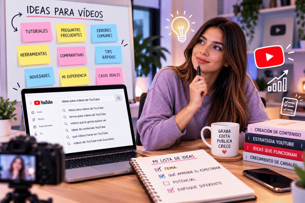 Cómo encontrar ideas para vídeos de YouTube